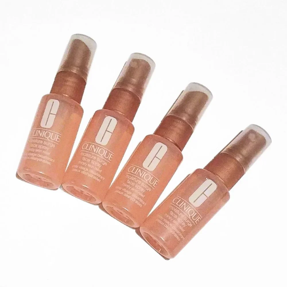 CLINIQUE Moisture Surge Face Spray Thirsty Skin Relief Travel Size Bundle of 4 - Picture 2 of 5